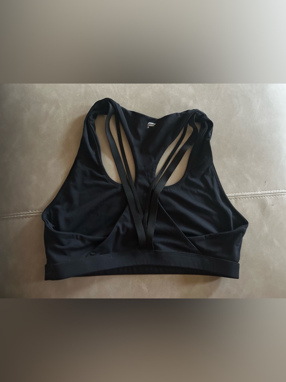Fabletics Black Racerback Sports Bra - Picture 2 of 2